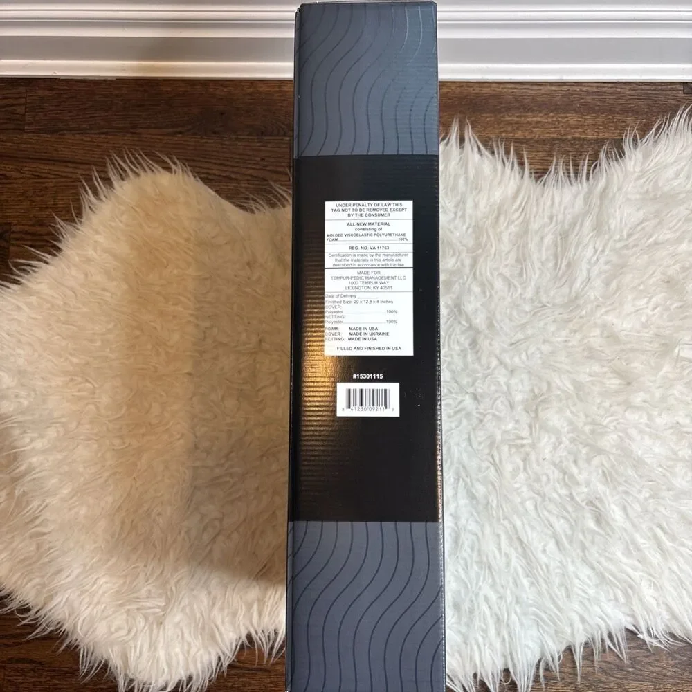 Tempur-Pedic Ergonomic Neck Pillow Extra Firm Medium Profile White NEW IN BOX